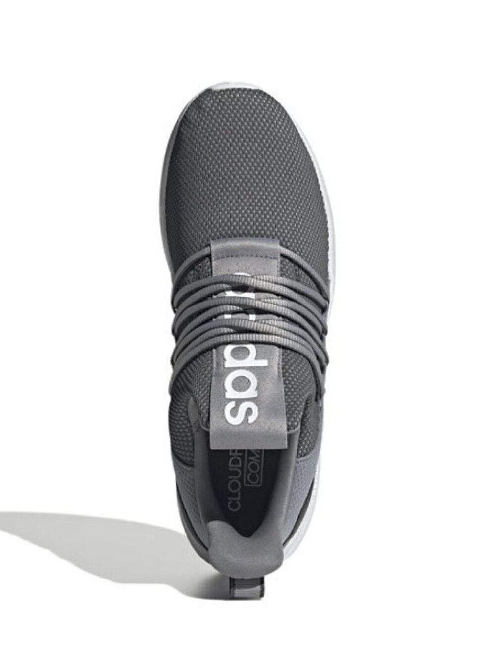 Men's Adidas Lite Racer Adapt 7.0 Shoes 7.5 Regular Grey Heather/White